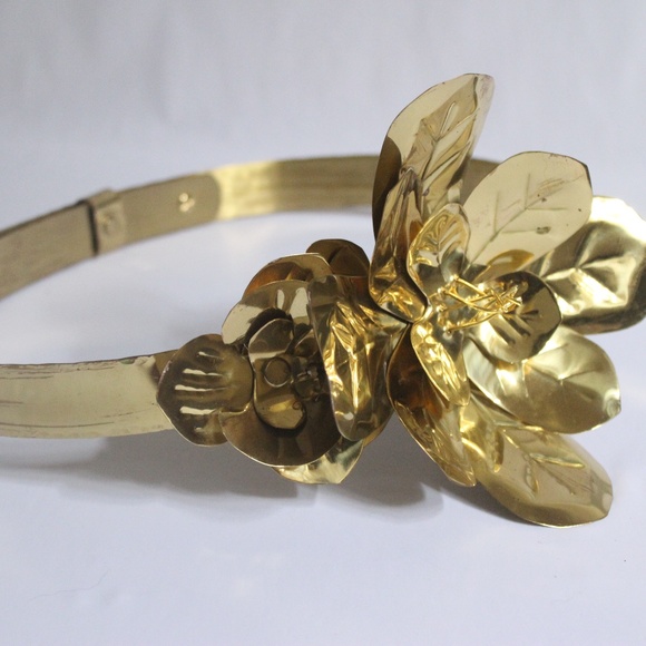 Accessories - Bridal Metal Flower Belt
